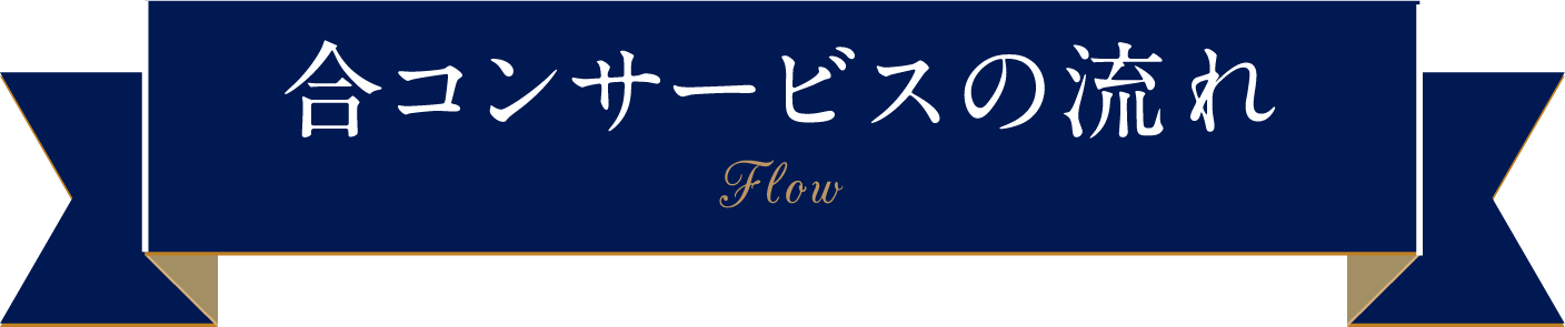 合コンサービスの流れ Flow