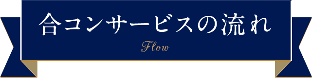 合コンサービスの流れ Flow