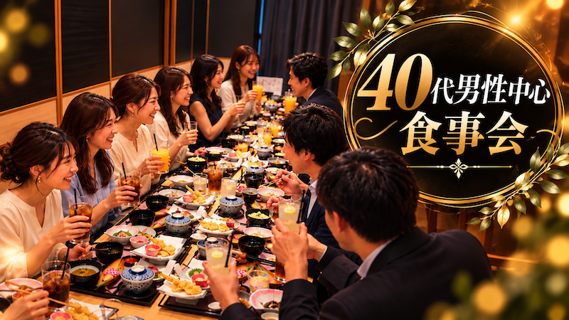 【年収900万円以上 or安定職】ランチ会のメインイメージ